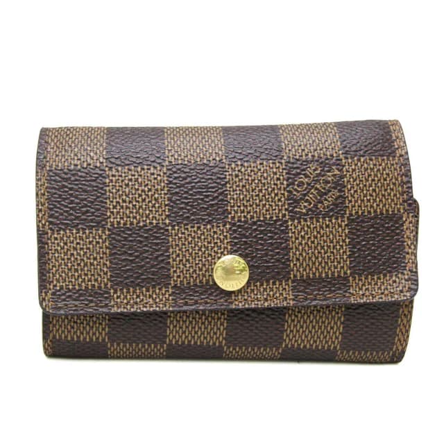 Louis Vuitton Damier 6 Key Holder N62630 Men,Women Damier Canvas Key Case Ebene in Brown Damier Canvas from Elady, photo 1 of 1