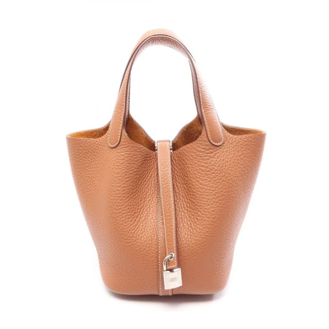 Hermès Picotin Lock PM Gold Handbag in Gold Clemence leather from The Reluxe, photo 1 of 1