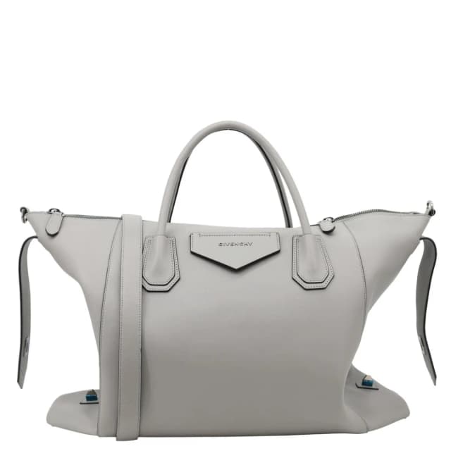 Givenchy Antigona Soft Leather Shoulder Bag Gray in Grey Leather from Dallas Designer Handbags, photo 1 of 1