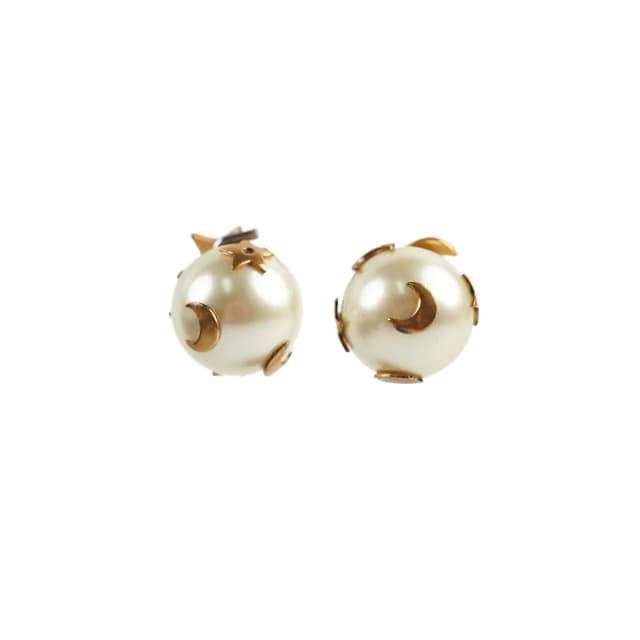 Dior Star Moon Pearl Earrings from The Purse Affair, photo 1 of 1