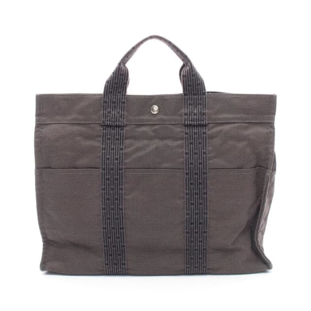 Hermès Tote Bag Herline MM Gray Canvas in Grey Canvas from The Reluxe, photo 1 of 1