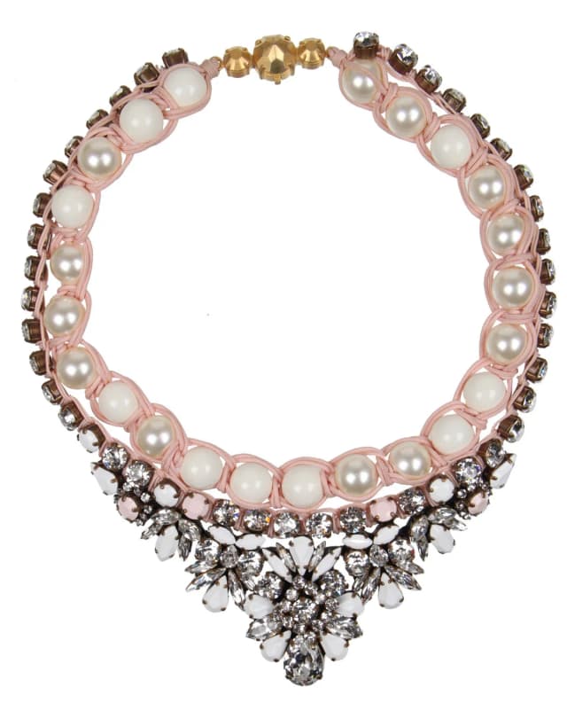 Shourouk Theresa Cystal & Faux Pearl Necklace, image 1 of 1 from Cultstatus