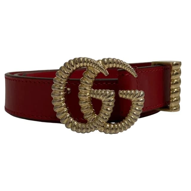 Gucci GG Marmont Double Buckle Leather Belt 75 in Leather from The Reluxe, photo 1 of 1