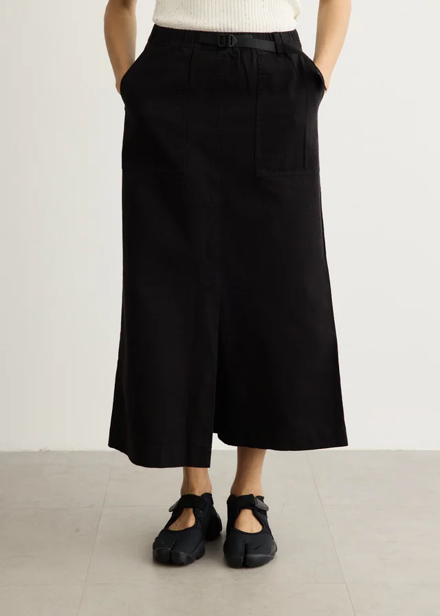 Gramicci Long Baker Skirt in BLACK, image 1 of 1 from Incu