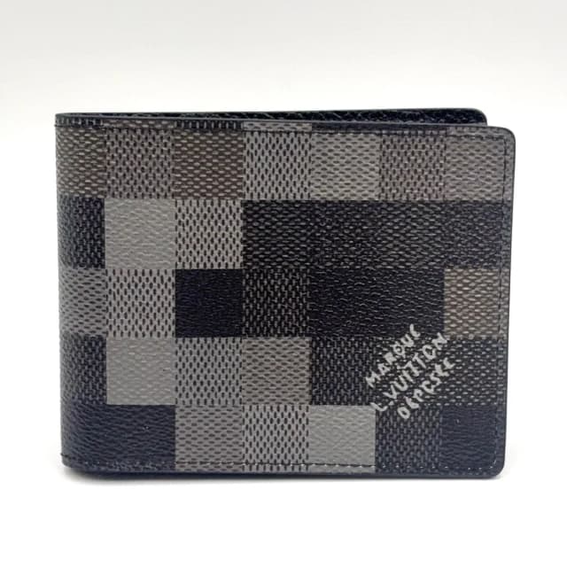 Louis Vuitton Portefeuille Calf Correspondence Leather Black Bi Foldwallet in Black Leather from The Reluxe, photo 1 of 1