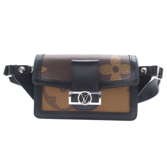 Louis Vuitton Bum Bag Dauphine Brown Black Monogram Giant Reverse in Black from The Reluxe, photo 1 of 1