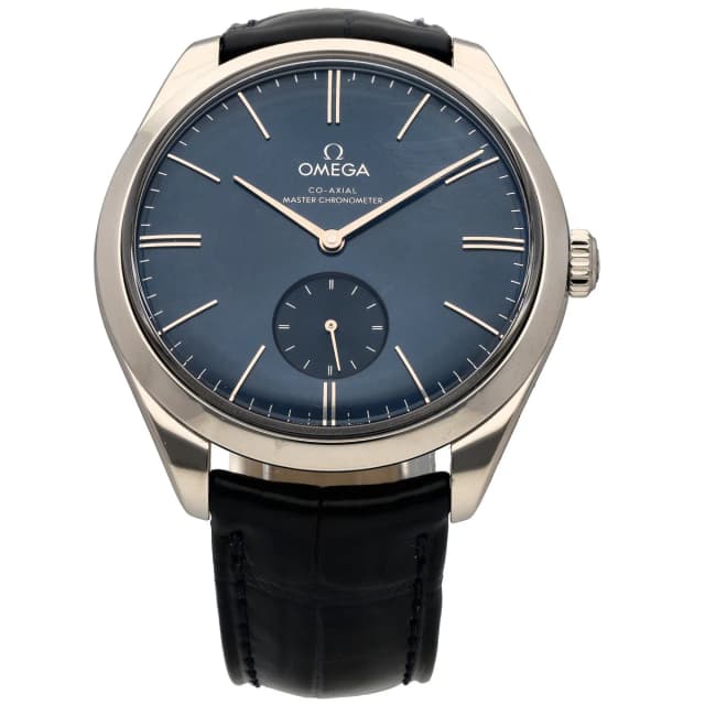 Omega De Ville Trésor 435.13.40.21.03.002 40mm Stainless Steel Watch in Leather from H&T, photo 1 of 1