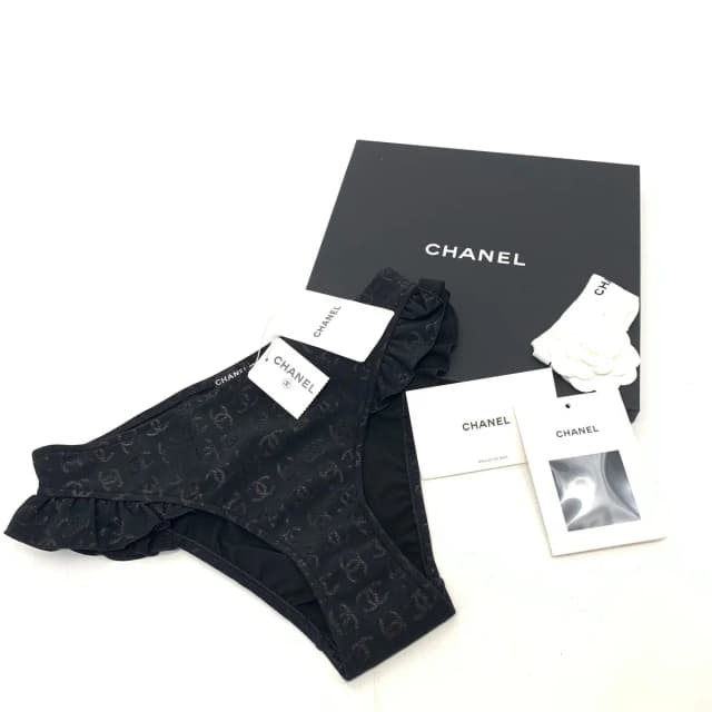 Chanel Swimsuit CC Logo All Over Print 38 Swimwear from The Reluxe, photo 1 of 1