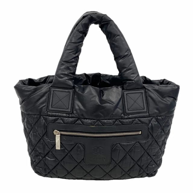 Chanel Tote Bag Coco Cocoon Nylon Black Silver in Black Nylon from The Reluxe, photo 1 of 1