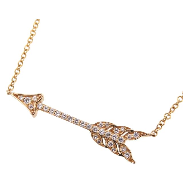Tiffany & Co. Arrow Necklace Pink Gold 18k Diamond in Pink from The Reluxe, photo 1 of 1