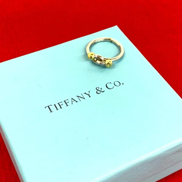 Tiffany & Co. Vintage Hook Eye Ring Silver No Gold in Gold from The Reluxe, photo 1 of 1