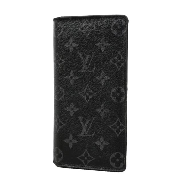 Louis Vuitton Wallet Monogram Eclipse Portefeuille Brazza Black in Black from The Reluxe, photo 1 of 1