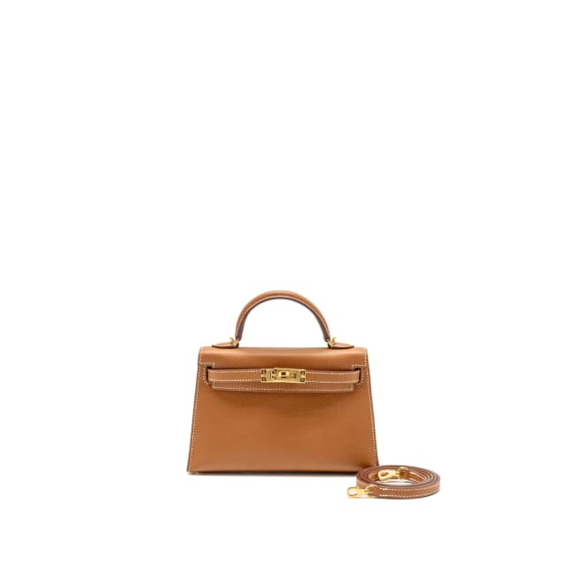 Hermès Mini Kelly II Epsom gold GHW Stamp U in Gold Epsom leather from EMIER, photo 1 of 1