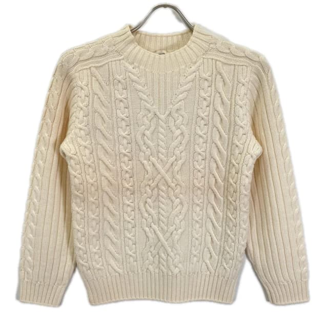 Hermès Cashmere Turtleneck Aran Knit Sweater 36 in Cashmere from The Reluxe, photo 1 of 1