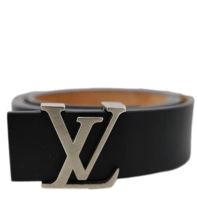 Louis Vuitton Initiales Leather Belt Size 85/34 Black in Black Leather from Dallas Designer Handbags, photo 1 of 1