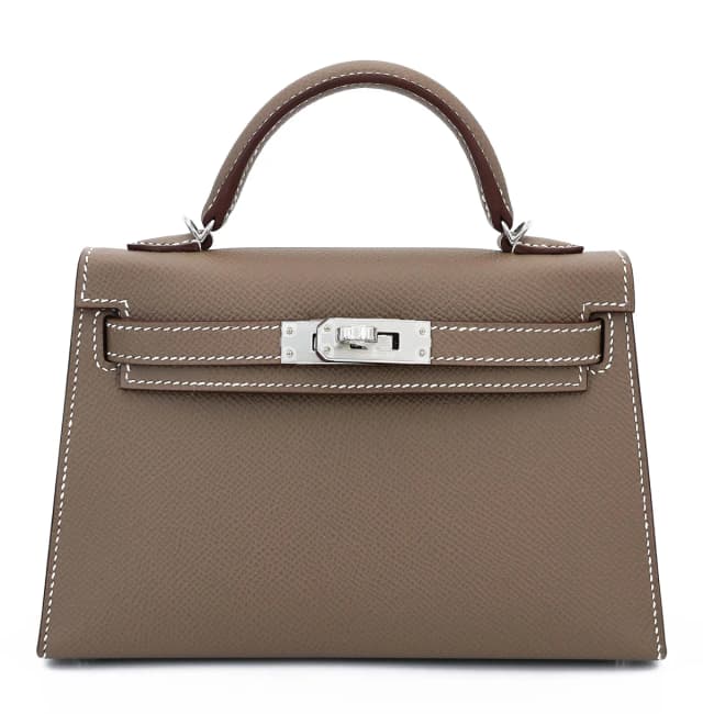 Hermès Mini Kelly II Etoupe (18) in Taupe Epsom leather from Ginza Xiaoma, photo 1 of 1