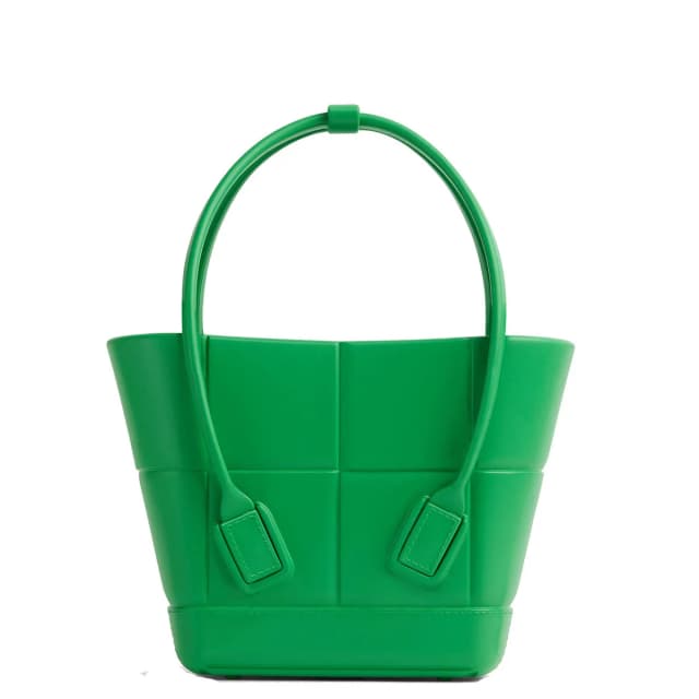 Bottega Veneta Arco Rubber Tote, Grass, image 1 of 1 from Cultstatus