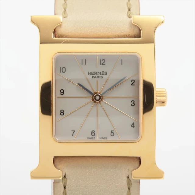 Hermès H Heure Watch in Leather from The Purse Affair, photo 1 of 1