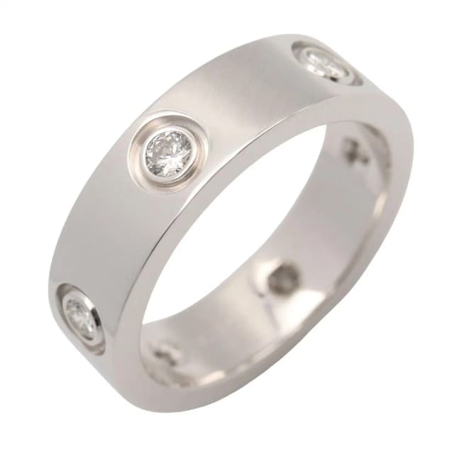 Cartier Ring Love 18K White Gold Diamond in White from The Reluxe, photo 1 of 1