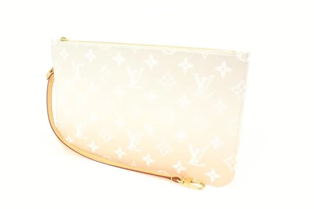 Louis Vuitton Peach Mist Monogram By the Pool Neverfull Pochette MM Pouch in Canvas from Bagriculture, photo 1 of 1