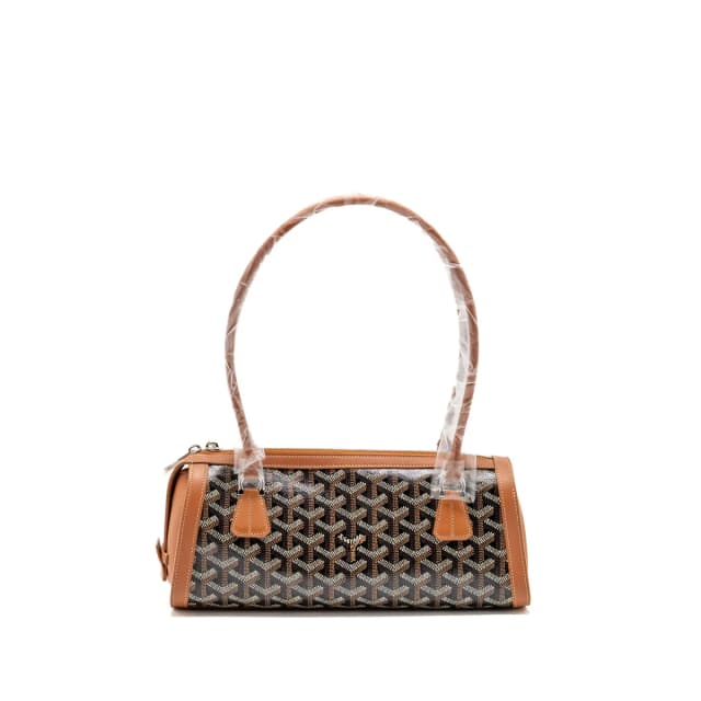 Goyard Bonbonniere bag goyardine canvas / calfskin tan SHW in Brown Calfskin from EMIER, photo 1 of 1