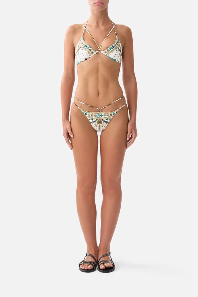 Camilla eBoutique MULTI STRAP HALTER TRI BIKINI TOP WITH TRIM CHAIN GANG, image 1 of 1 from CAMILLA