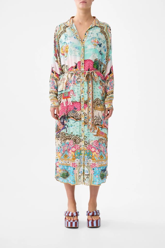 Camilla eBoutique COLLARED BUTTON THROUGH DRESS MINIATURE MOMENTS, image 1 of 1 from CAMILLA