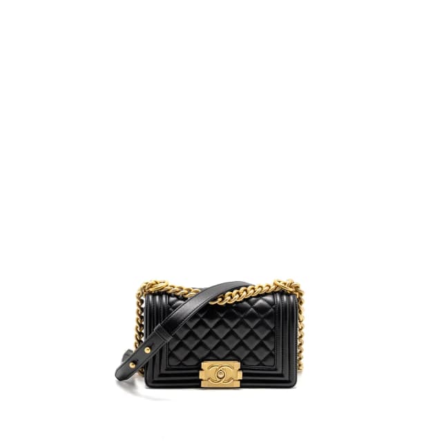 Chanel Small Boy Bag Calfskin Black GHW (Microchip) in Black Calfskin from EMIER, photo 1 of 1
