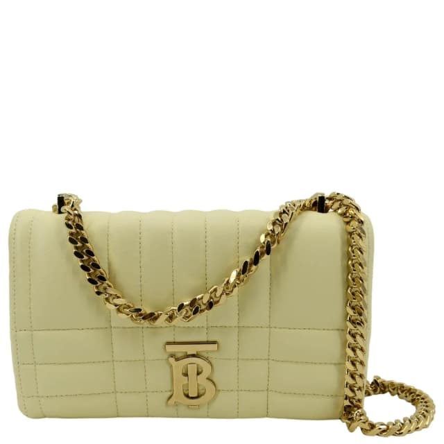 Burberry Lola Medium Quilted Leather Shoulder Bag Cool Lemon in Leather from Dallas Designer Handbags, photo 1 of 1