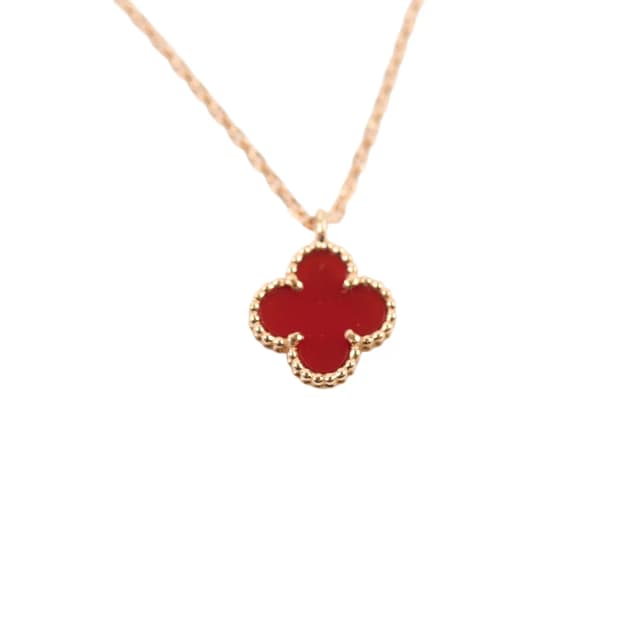 Van Cleef & Arpels Sweet Alhambra Carnelian Necklace from The Purse Affair, photo 1 of 1
