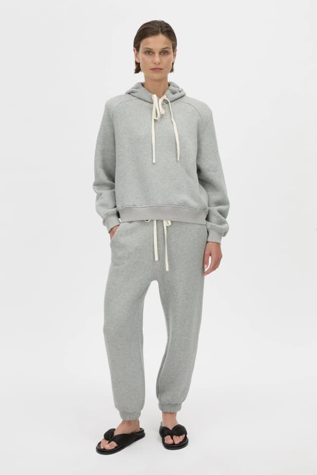 C&M CAMILLA AND MARC SALE Savannah Hooded Tracksuit Top in grey marle, image 1 of 1 from Camilla and Marc