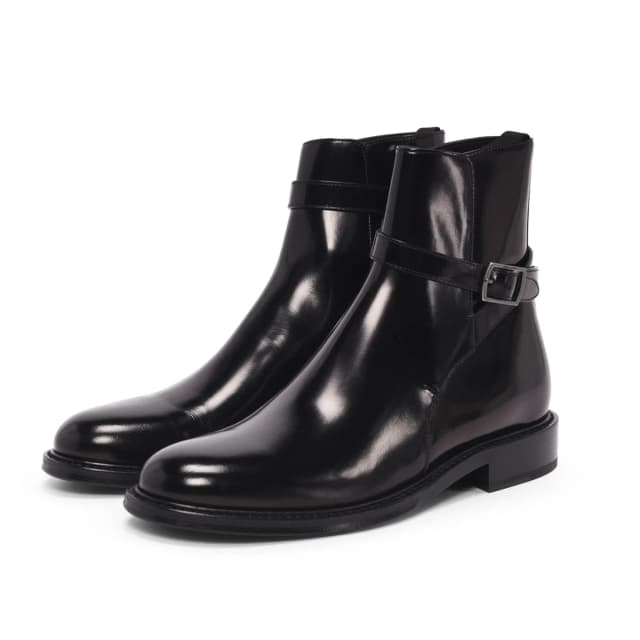Saint Laurent Hi-Shine Army Ankle Boots 39 in Black from Blue Spinach, photo 1 of 1