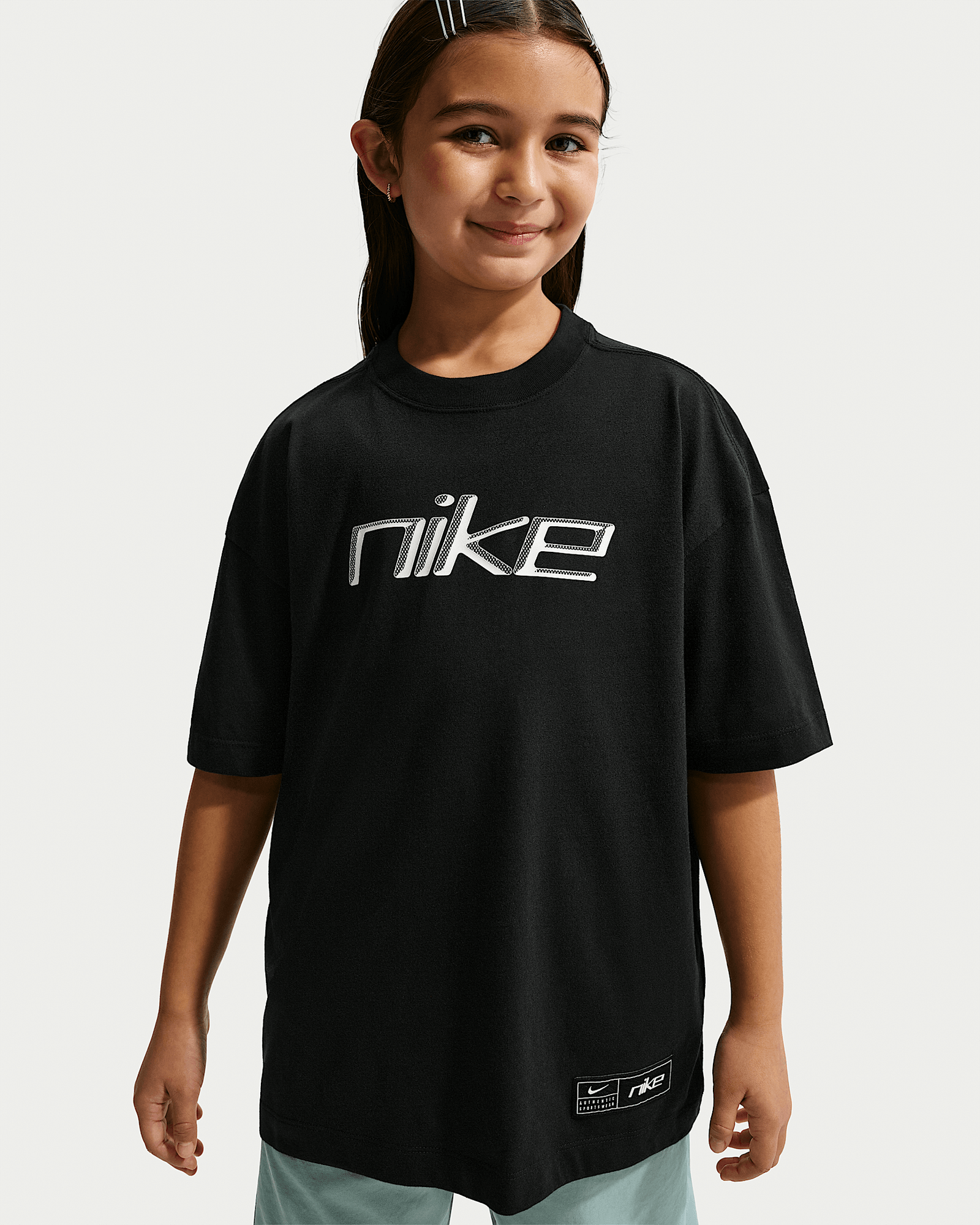 Nike Sportswear in Black/Silver/White/White, image 1 of 1 from Nike