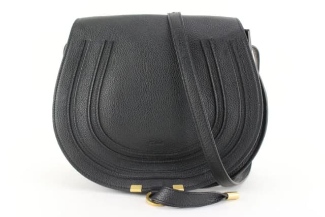 Chloé Black Calfskin Medium Marcie Round Crossbody Bag in Black Calfskin from Bagriculture, photo 1 of 1
