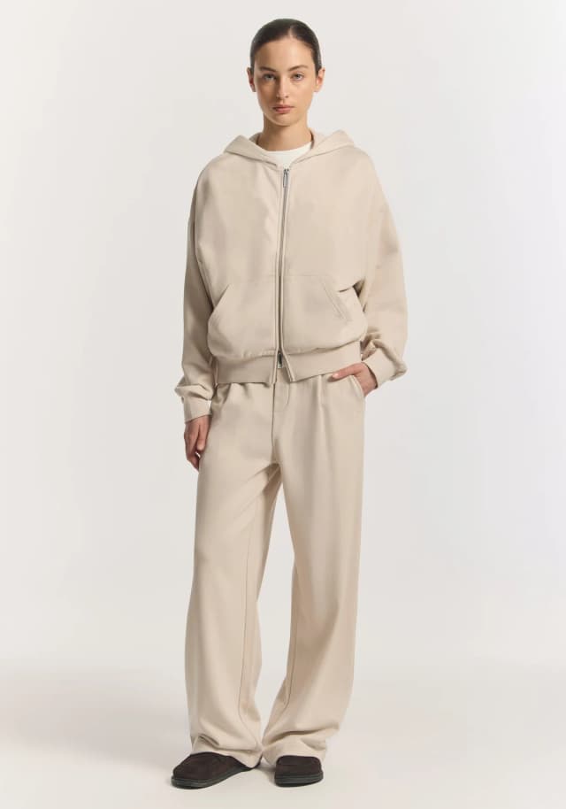 VIKTORIA & WOODS Sacramento Hoodie in TRAVERTINE, image 1 of 1 from Viktoria & Woods
