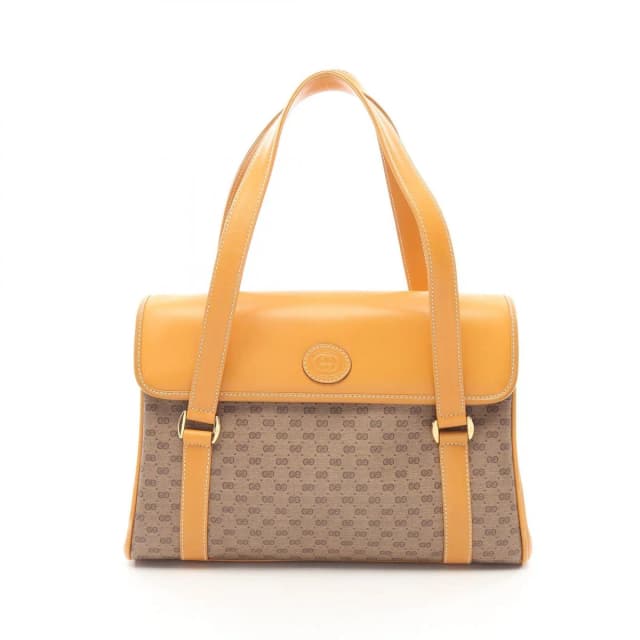 Gucci Tote Vintage Micro GG Brown Dark Hand Bag in Brown Coated canvas from The Reluxe, photo 1 of 1