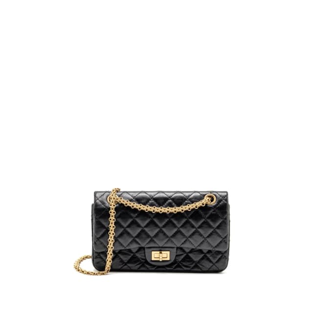 Chanel Small 2.55 reissue double flap bag aged Calfskin black GHW in Black Calfskin from EMIER, photo 1 of 1