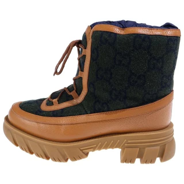 Gucci Logo Ancle Boots Ankle Platform Brown in Brown from The Reluxe, photo 1 of 1