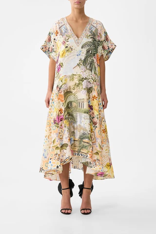 Camilla eBoutique V NECK KAFTAN WITH DROP WAIST THE ARCHITECTS OF ALCÁZAR, image 1 of 1 from CAMILLA