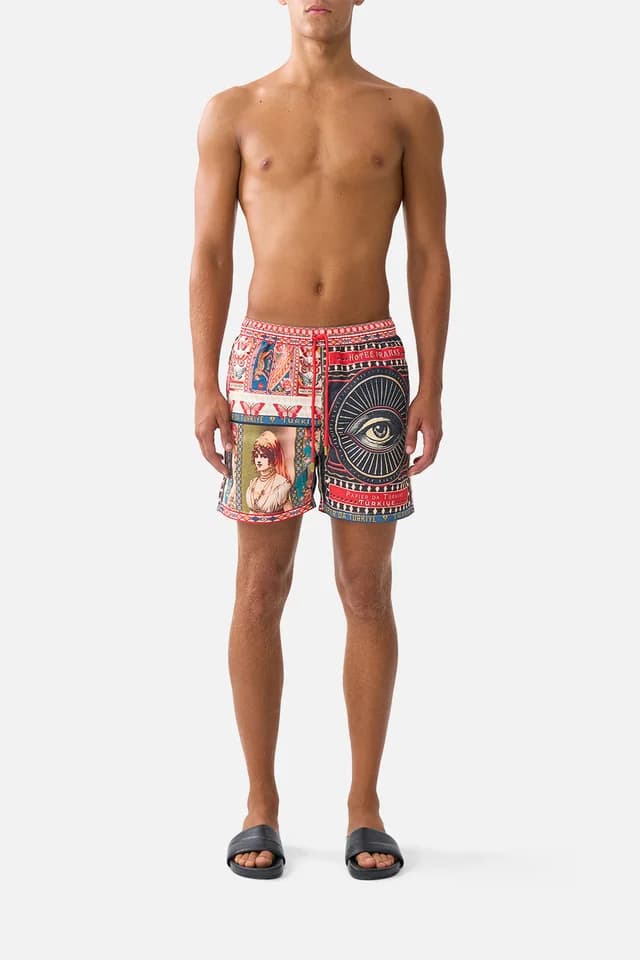 Camilla eBoutique MID LENGTH BOARDSHORT WITH ELASTIC WAIST HIGH CLASS HOOKAH, image 1 of 1 from CAMILLA