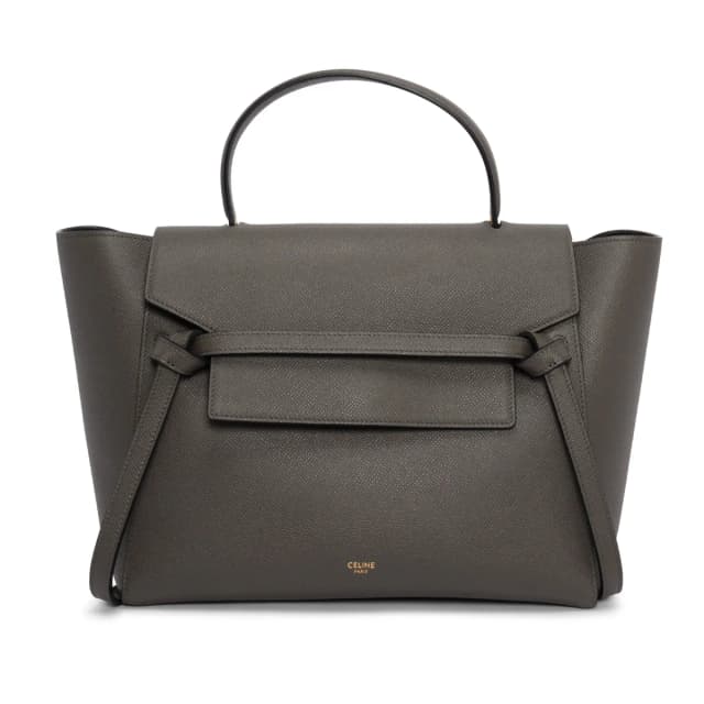 Celine Grained Calfskin Mini Belt Bag in Grey Caviar leather from Blue Spinach, photo 1 of 1