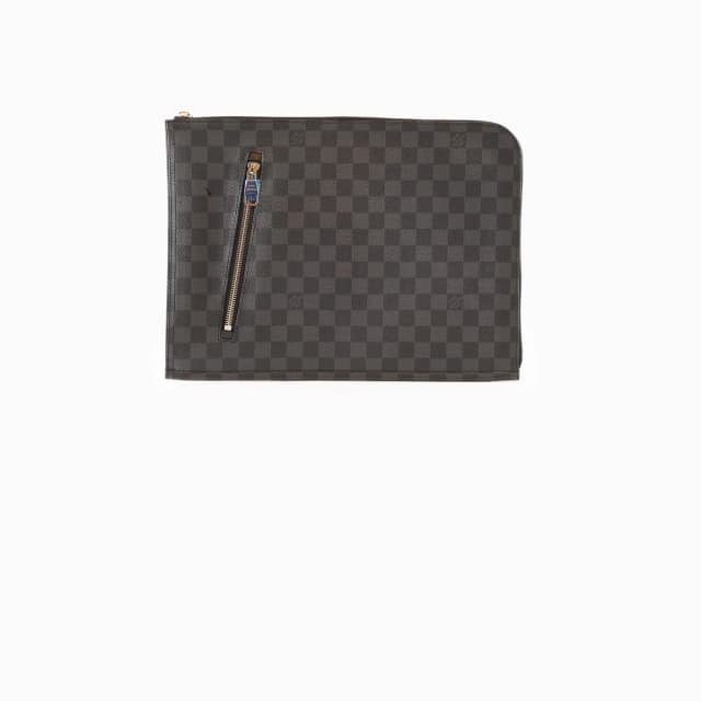 Louis Vuitton Damier Graphite Poche Documents clutch in Grey Canvas from The Purse Affair, photo 1 of 1