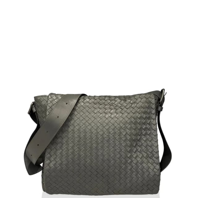 Bottega Veneta Lambskin Top Handle Bag in gray Lambskin from The RealReal, photo 1 of 1