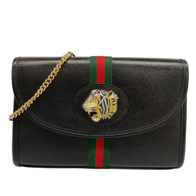 Gucci Shoulder Bag Raja Small Sherry Black Gold Multi Leather in Black Leather from The Reluxe, photo 1 of 1