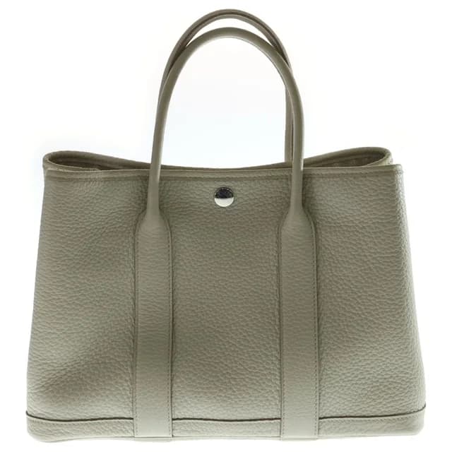 Hermès Garden Party 30 Negonda Silver Tote Bag Beton in Silver from The Reluxe, photo 1 of 1