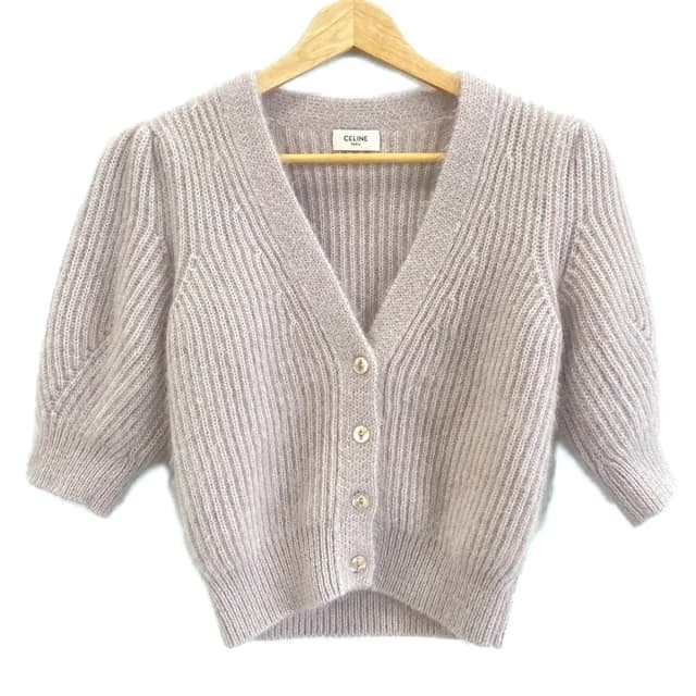 Celine Cardigan XS Light Purple Short Sleeve in Purple from The Reluxe, photo 1 of 1