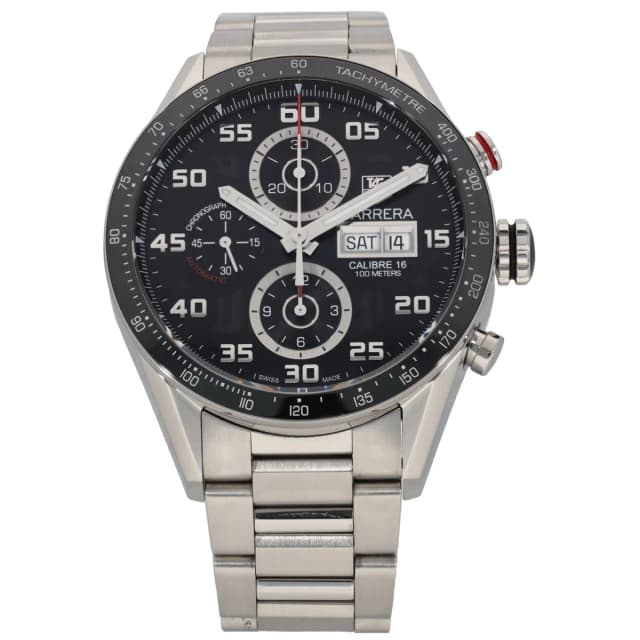 TAG Heuer Carrera CV2A1R 43mm Stainless Steel Watch from H&T, photo 1 of 1