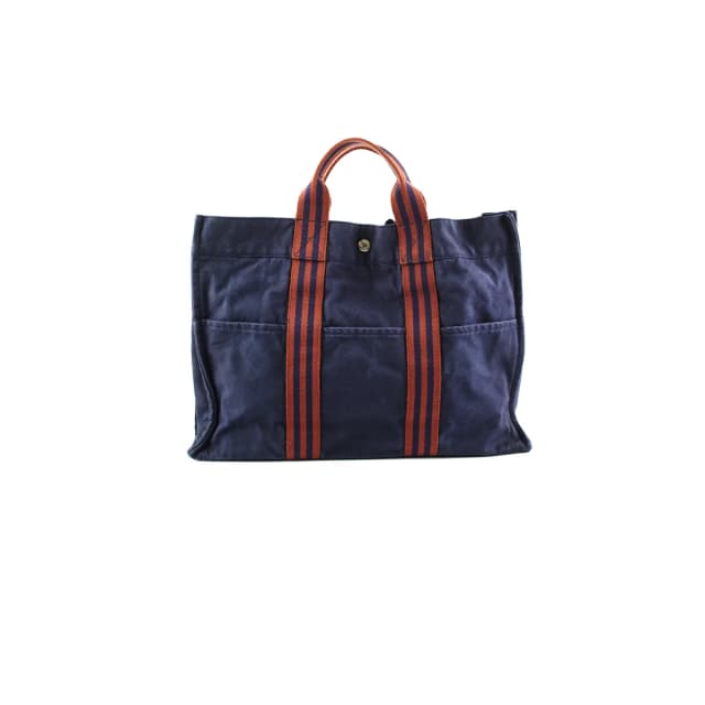 Hermès Tote Navy in Navy Canvas from The Purse Affair, photo 1 of 1