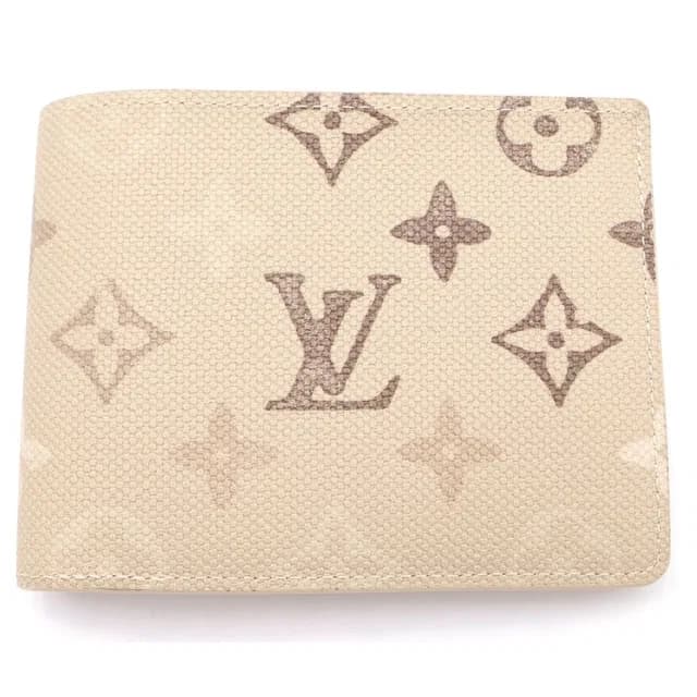 Louis Vuitton Monogram Portefeuille Tee Compact Wallet Bi Fold Wallet Beige in Beige from The Reluxe, photo 1 of 1