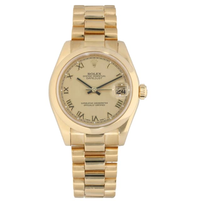 Rolex Datejust 178248 31mm Gold Watch in Gold from H&T, photo 1 of 1